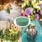6 Pcs 6.5 Inch Round Floral Foam Blocks for Fresh and Artificial Flowers Arrangements, Dry and Wet Floral Foam for Wedding, Aisle Flowers, Party Decoration and Florist